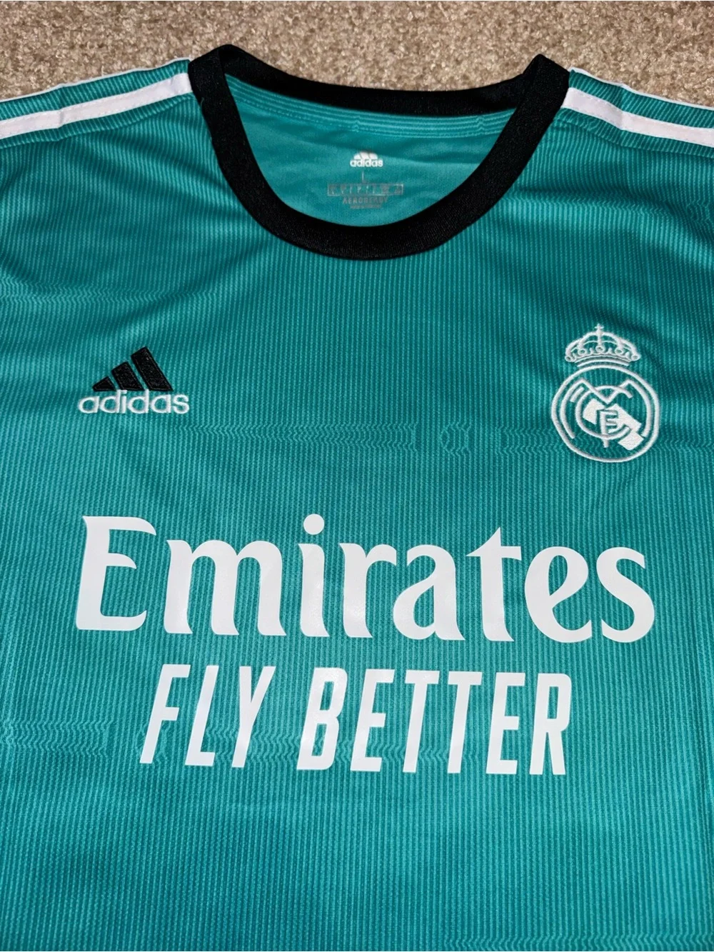 Adidas Real Madrid 2021-2022 Vini Jr. #20 Men’s Third Soccer Jersey 🆕